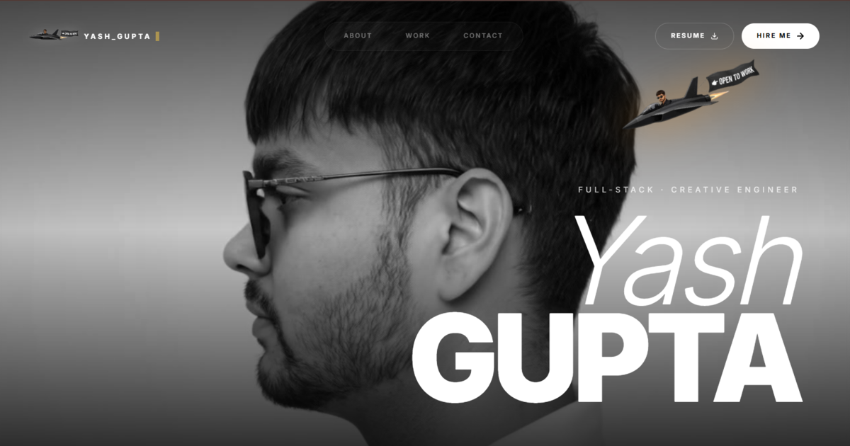 Yash Gupta — Full Stack Engineer & AI Specialist